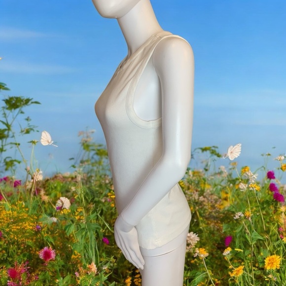 Anthropologie White Tank Top - Picture 2 of 7